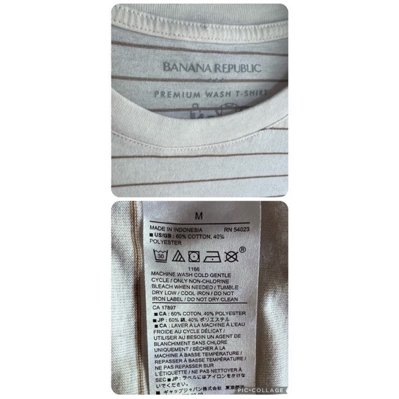 Banana Republic size medium striped tshirt - Picture 10 of 13